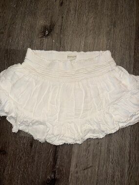 Aeropostale White  Ruffle Skirt
